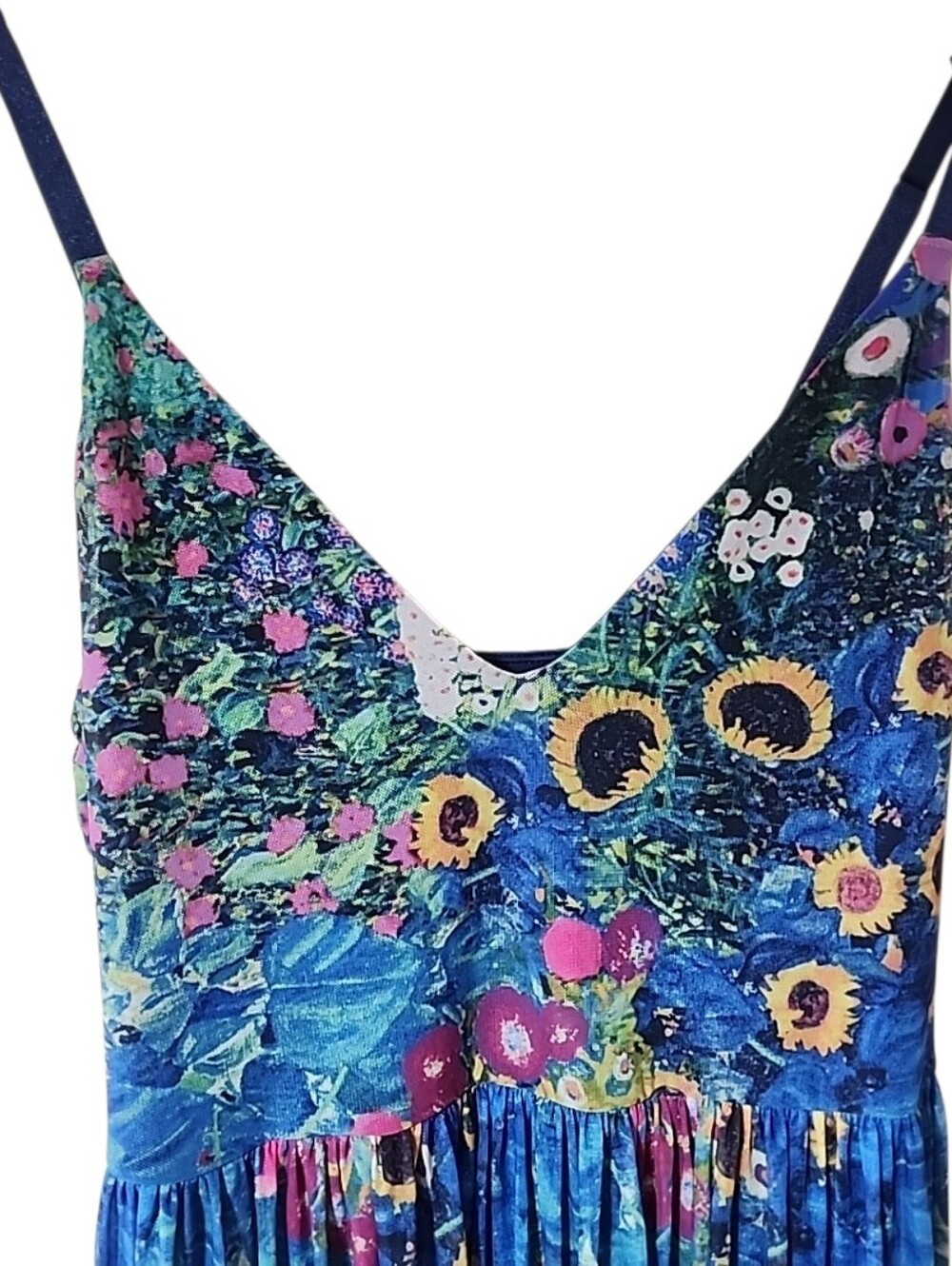 Black Milk Klimt Collage  Sheer Midiaxi Dress Size Medium - Picture 6 of 9